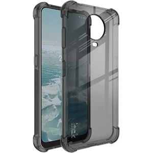 Nokia G10 / G20 IMAK Shock Resistant Case m. Beskyttelsesfilm - Gennemsigtig / Sort