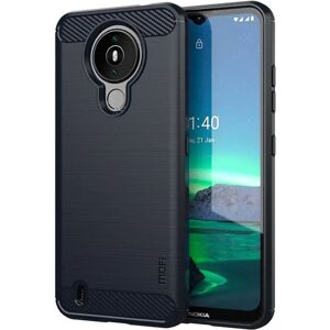 Nokia 1.4 MOFI Carbon Fiber Texture TPU Cover - Blå