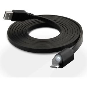 Naztech Micro-USB Ladekabel med Lys - Sort