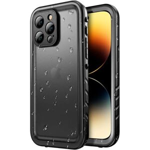 Tech-Protect iPhone 14 Pro Vandtæt Cover - Gennemsigtig / Sort