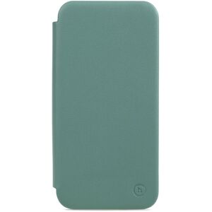 Holdit iPhone 13 Pro Slim Flip Cover m. Pung - Moss Green