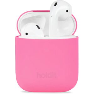 Holdit Silikone Cover Til AirPods (1 & 2. gen.) - Bright Pink