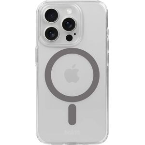 Holdit iPhone 15 Pro MagSafe Case - Transparent / Space Grey