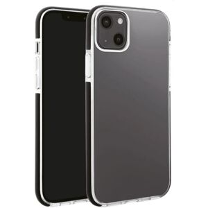 iPhone 13 Vivanco Rock Solid Cover - Gennemsigtig & Sort