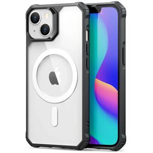 iPhone 14 Plus ESR Air Armor Halolock Cover - MagSafe Kompatibel - Gennemsigtig / Sort