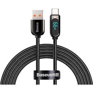 Baseus Display Kabel USB-A til USB-C 66W - 2m - Sort