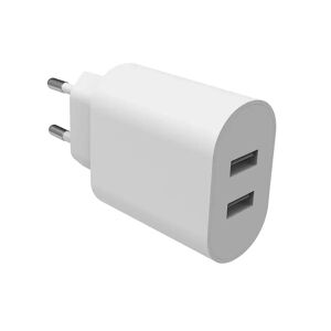 Smartline 24W Vægoplader m. 2x USB-A - Hvid