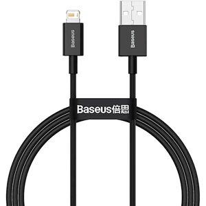 Baseus Superior Series USB-A til Lightning Kabel - 1m - Sort