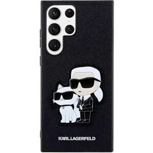 Samsung Galaxy S23 Ultra Karl Lagerfeld Saffiano Karl & Choupette - Sort