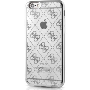 Guess iPhone 6/6s Signature Heard. Gennemsigtig TPU Cover Sølv