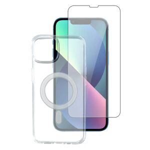 iPhone 14 4smarts Second Glass X-Pro 360° Protection Set Premium - MagSafe Kompitabel - (Cover + Skærmbeskyttelse)