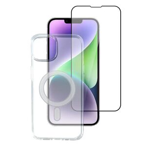 iPhone 14 Plus 4smarts Second Glass X-Pro 360° Protection Set Premium - MagSafe Kompitabel - (Cover + Skærmbeskyttelse)