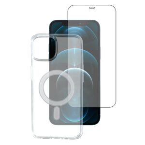 iPhone 12 / 12 Pro 4smarts Second Glass X-Pro 360° Protection Set Premium - MagSafe Kompitabel - (Cover + Skærmbeskyttelse)