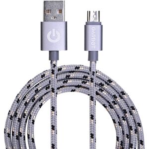 Garbot Grab&Go (2A/10W) USB-A til Micro USB Kabel 1 m. - Sølv