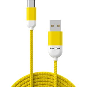 Pantone 12W USB-A til USB-C Kabel 1.5m - Gul