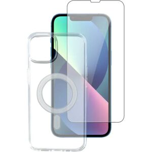 iPhone 13 4smarts Second Glass X-Pro 360° Protection Set Premium - MagSafe Kompitabel - (Cover + Skærmbeskyttelse)