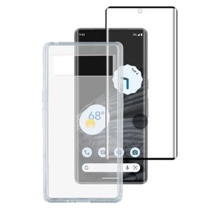 Google Pixel 7 Pro 4smarts Second Glass X-Pro Clear Skærmbeskyttelse m. Monteringsramme - Case Friendly - Gennemsigtig / Sort