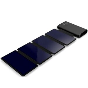 Sandberg Aftagelig Solcelle Oplader & PowerBank 25.000 mAh 20W - USB-C PD / 2 x USB-A - Sort