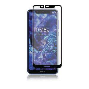 Nokia 5.1 Plus PANZER Premium Hærdet Glas Skærmbeskyttelse m. Sort Ramme - Full Fit