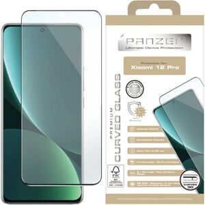 Xiaomi 12 Pro PANZER Premium Full-Fit Glass - Sort Ramme