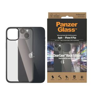 iPhone 14 Plus Cover PanzerGlass AntiBakteriel ClearCase - Sort Kant