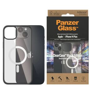 iPhone 14 Plus Cover PanzerGlass AntiBakteriel ClearCase - MagSafe Kompatibel - Sort Kant