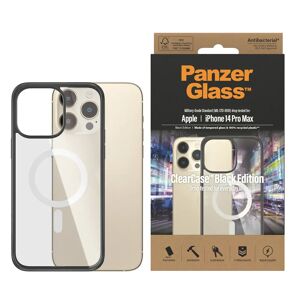 iPhone 14 Pro Max Cover PanzerGlass AntiBakteriel ClearCase - MagSafe Kompatibel - Sort Kant