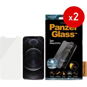 iPhone 12 / 12 Pro PanzerGlass AntiBacterial Standard Fit Skærmbeskyttelse - Gennemsigtig 2 stk.