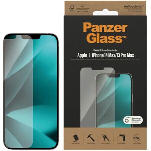 iPhone 14 Plus / 13 Pro Max PanzerGlass AntiBacterial Classic Fit Skærmbeskyttelse - Platinum Strength - Gennemsigtig