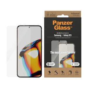 Samsung Galaxy S23 PanzerGlass AntiBacterial Ultra Wide Fit Skærmbeskyttelse - EasyAligner - Diamond Strength - Gennemsigtig