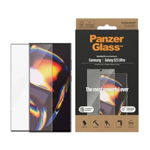 Samsung Galaxy S23 Ultra PanzerGlass AntiBacterial Ultra Wide Fit Skærmbeskyttelse - EasyAligner - Diamond Strength - Gennemsigtig