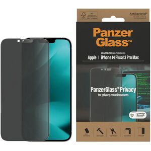 iPhone 14 Plus / 13 Pro Max PanzerGlass AntiBacterial Ultra Wide Fit Skærmbeskyttelse - Privacy - Diamond Strength - Gennemsigtig