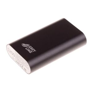 GreyLime Power Tough 5W Powerbank m. USB-A - 5.200 mAh - Sort