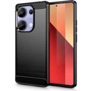 Xiaomi Redmi Note 13 Pro (4G) Tech-Protect Fleksibelt Plastik Carbon Cover - Sort