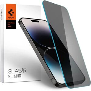 iPhone 14 Pro Max Spigen Glas.tr Hærdet Glas Skærmbeskyttelse - Gennemsigtig m. Privacy