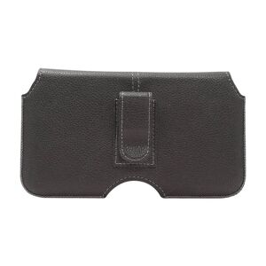 Gear Belt Horizontal Bag Leather - Bæltetaske Sort - (Maks. Mobil: 151 x 77 x 9 mm)