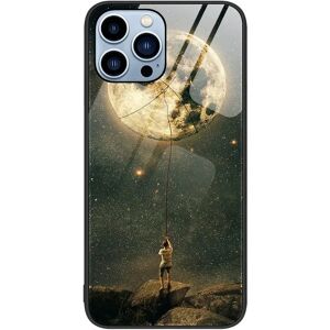 MOBILCOVERS.DK iPhone 14 Pro Plastik Cover m. Glasbagside - Moon Catcher