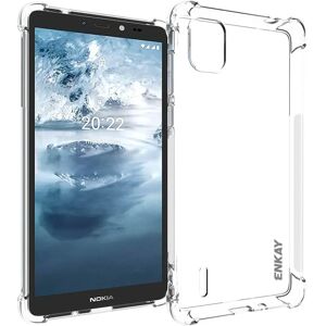 Nokia C2 2nd Edition Enkay Anti-Slip Shockproof Cover - Gennemsigtig