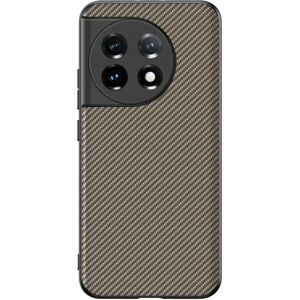 MOBILCOVERS.DK One Plus 11 Carbon Fiber Læderbetrukket Cover - Guld