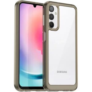 MOBILCOVERS.DK Samsung Galaxy A24 Acrylic Combo Cover Gennemsigtig / Grå