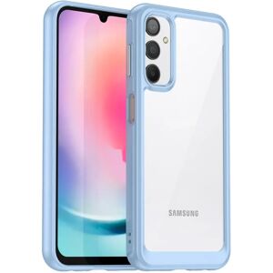 MOBILCOVERS.DK Samsung Galaxy A24 Acrylic Combo Cover Gennemsigtig / Blå