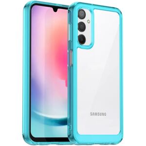 MOBILCOVERS.DK Samsung Galaxy A24 Acrylic Combo Cover Gennemsigtig / Turkis