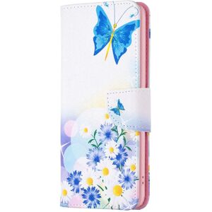 MOBILCOVERS.DK Xiaomi 13 Lite Læder Cover m. Pung - Sommerfugl & Blomster