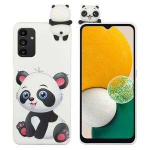 MOBILCOVERS.DK Samsung Galaxy A14 / A14 (5G) Fleksibelt Plastik Cover 3D - Panda