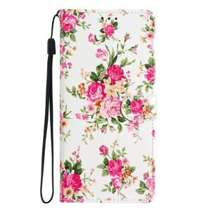 MOBILCOVERS.DK Google Pixel 7 Læder Cover m. Pung og Strop - Blomster