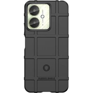 MOBILCOVERS.DK Xiaomi Poco C65 / Redmi 13C (4G / 5G) Rugged Shield Series Håndværker Cover - Sort