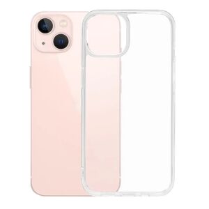 MOMAX iPhone 13 Mini Fleksibelt Plastik Cover m. Glas Bagside - Gennemsigtig