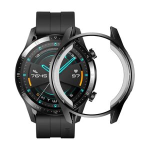 MOBILCOVERS.DK Huawei Watch GT2 (46mm) Fleksibelt Plastik Cover m. Skærmbeskyttelse - Sort