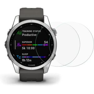 MOBILCOVERS.DK Garmin Fenix 7S Arc Edge Hærdet Glas Skærmbeskyttelse - 2 Pak - Gennemsigtigt