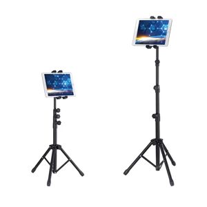 MOBILCOVERS.DK Tripod Mobil Stander I Metal m. 360° Rotation & Taske - Sort